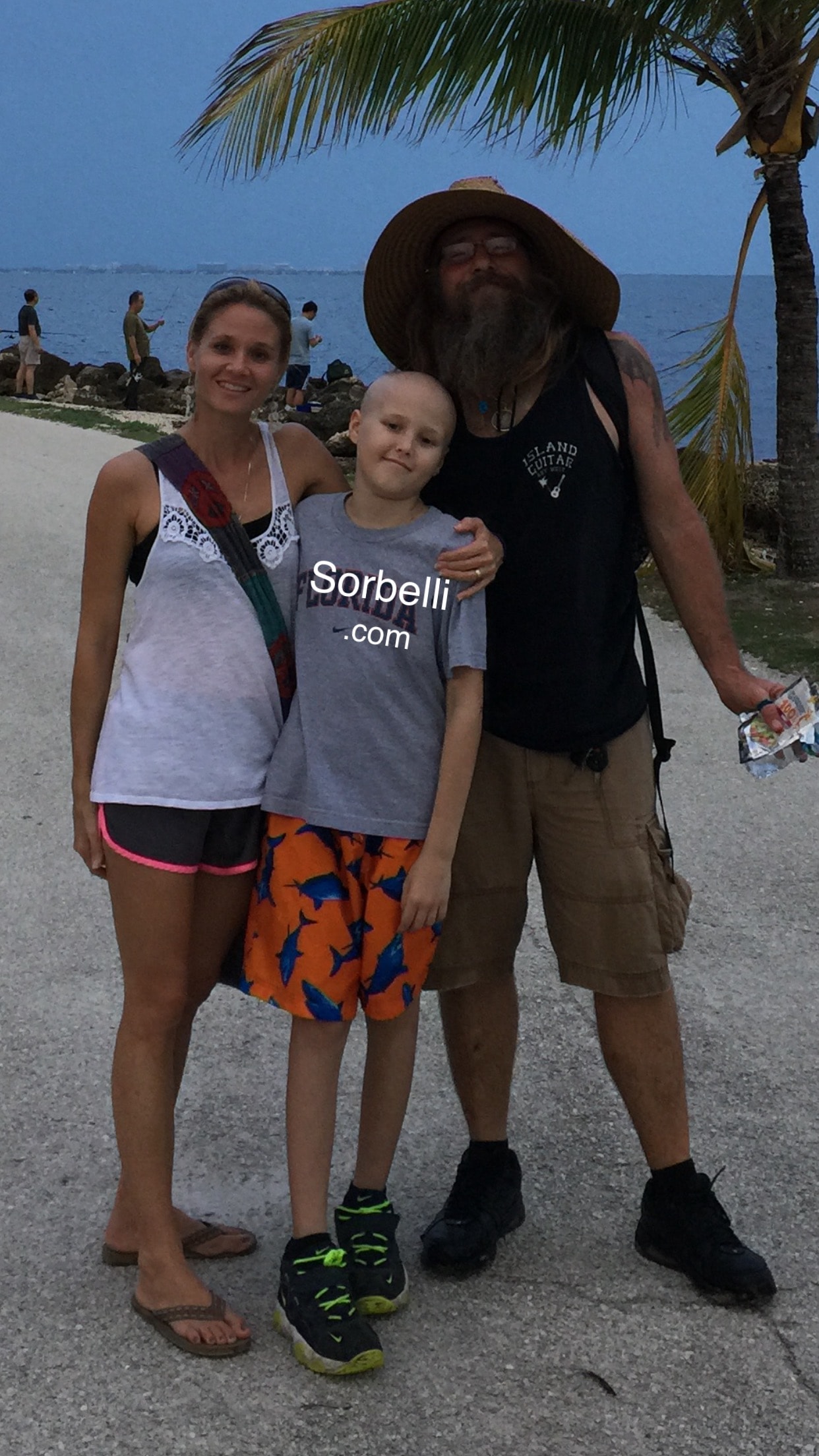 Nicky Sorbelli with family at the Key West Paddle Classic, May 2015